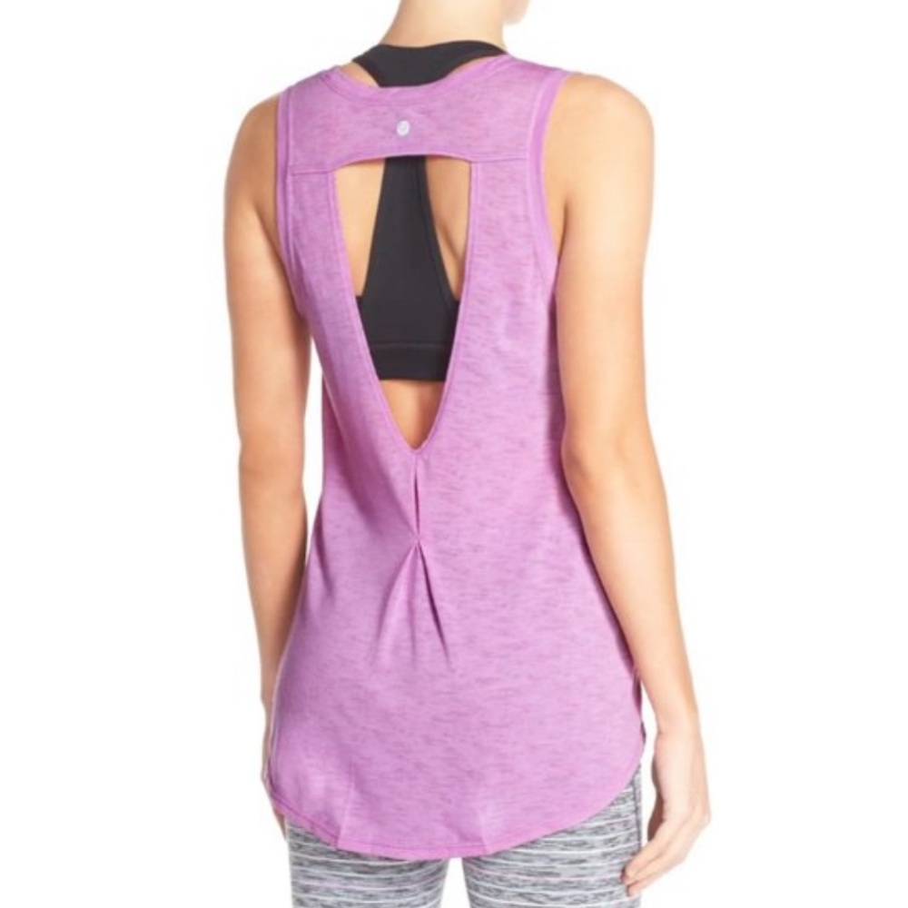 Zella Lean Routine Tank in Purple Size S